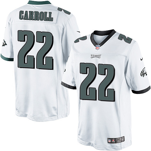 Youth Limited Nolan Carroll Nike Jersey White Road - #22 NFL Philadelphia Eagles